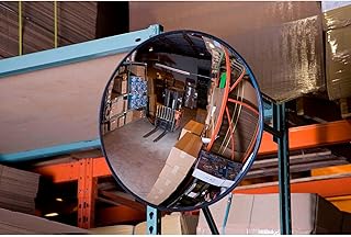 Global Industrial Round Glass Convex Mirror, Indoor, 30