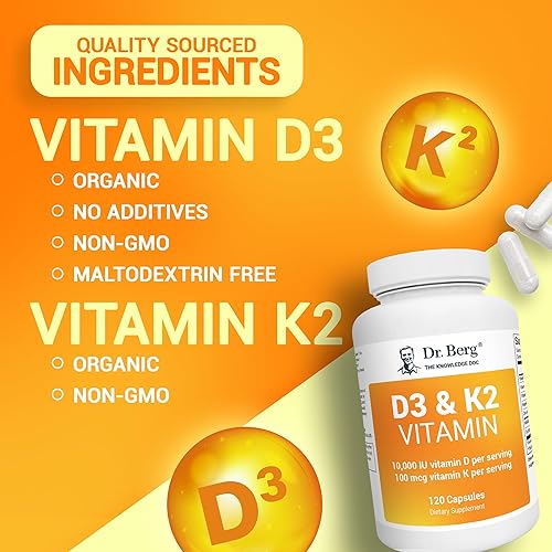 Miniatura 5 de Dr Bergs Vitamina D3 K2 con aceite MCT incluye 10000 UI de vitamina D3 100 mcg MK7 de vitamina K2 sales biliares purificadas zinc y magnesio para