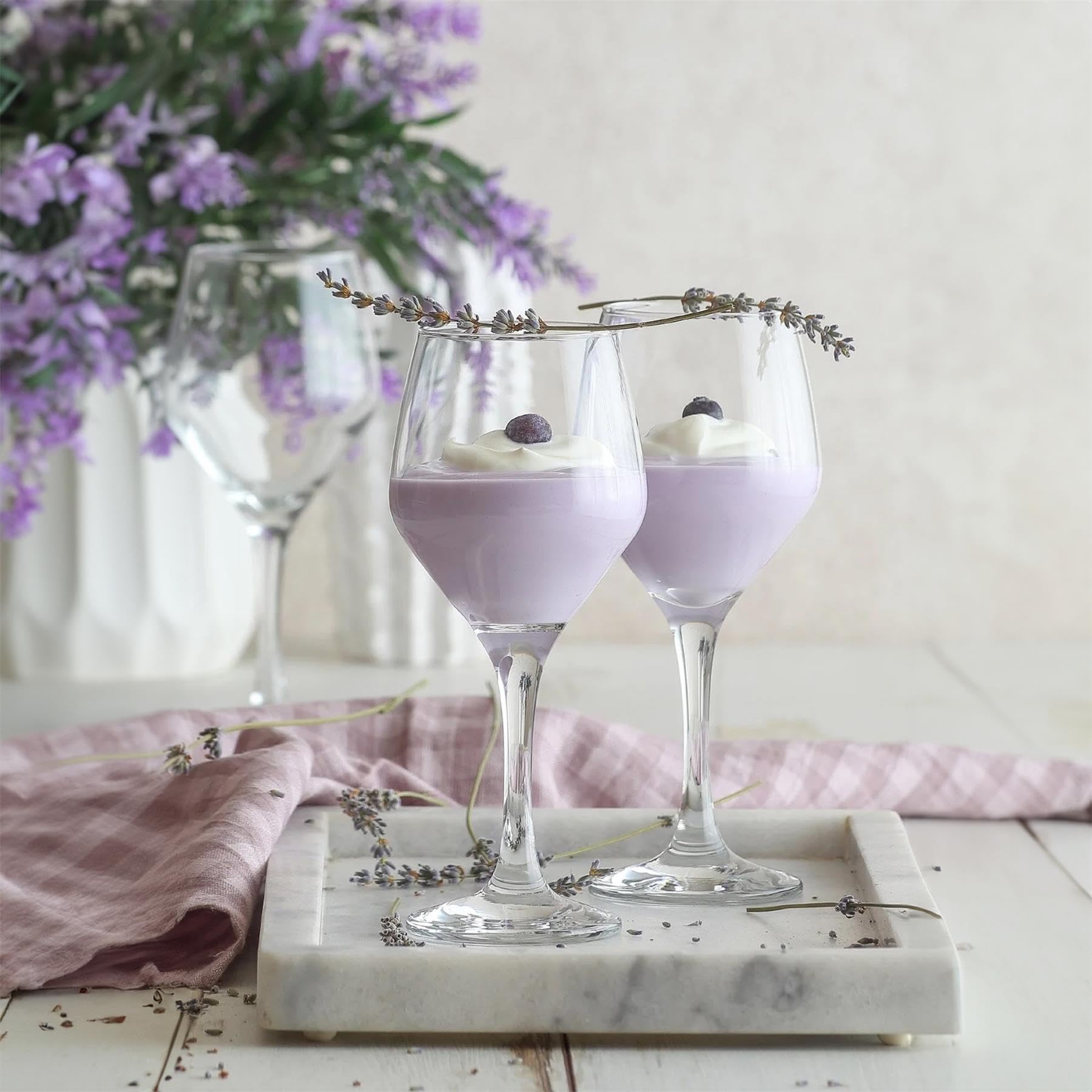 LAV Lot de 12 Verres à vin Blanc Ella Transparents de 260 ML – Petit Verre Lavable au Lave-Vaisselle pour Mariage Noël fête d'anniversaire Verres à Boire Coffret Cadeau