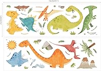 Vista 5 de DECOWALL WL2-1505N - Calcomanías de pared de dinosaurios para niños, calcomanías de pared extraíbles para niños, guardería, dormitorio, sala de estar