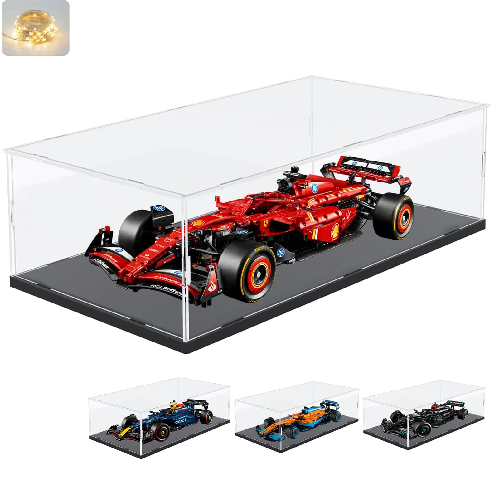 （I）1/18 フェラーリ F2007 ×LED照明付きアクリルケース 1/18 フェラーリ F2007 ×LED照明付きアクリルケース/レッド 1/18