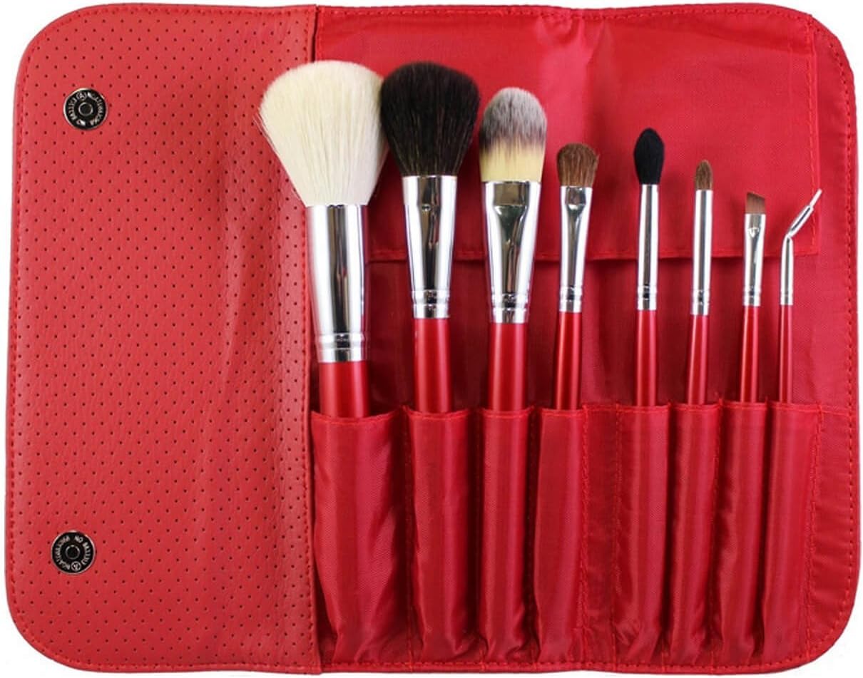 Morphe 8 Piece Candy Apple Red Makeup Brush Set (Set 700) by Morphe Brushes