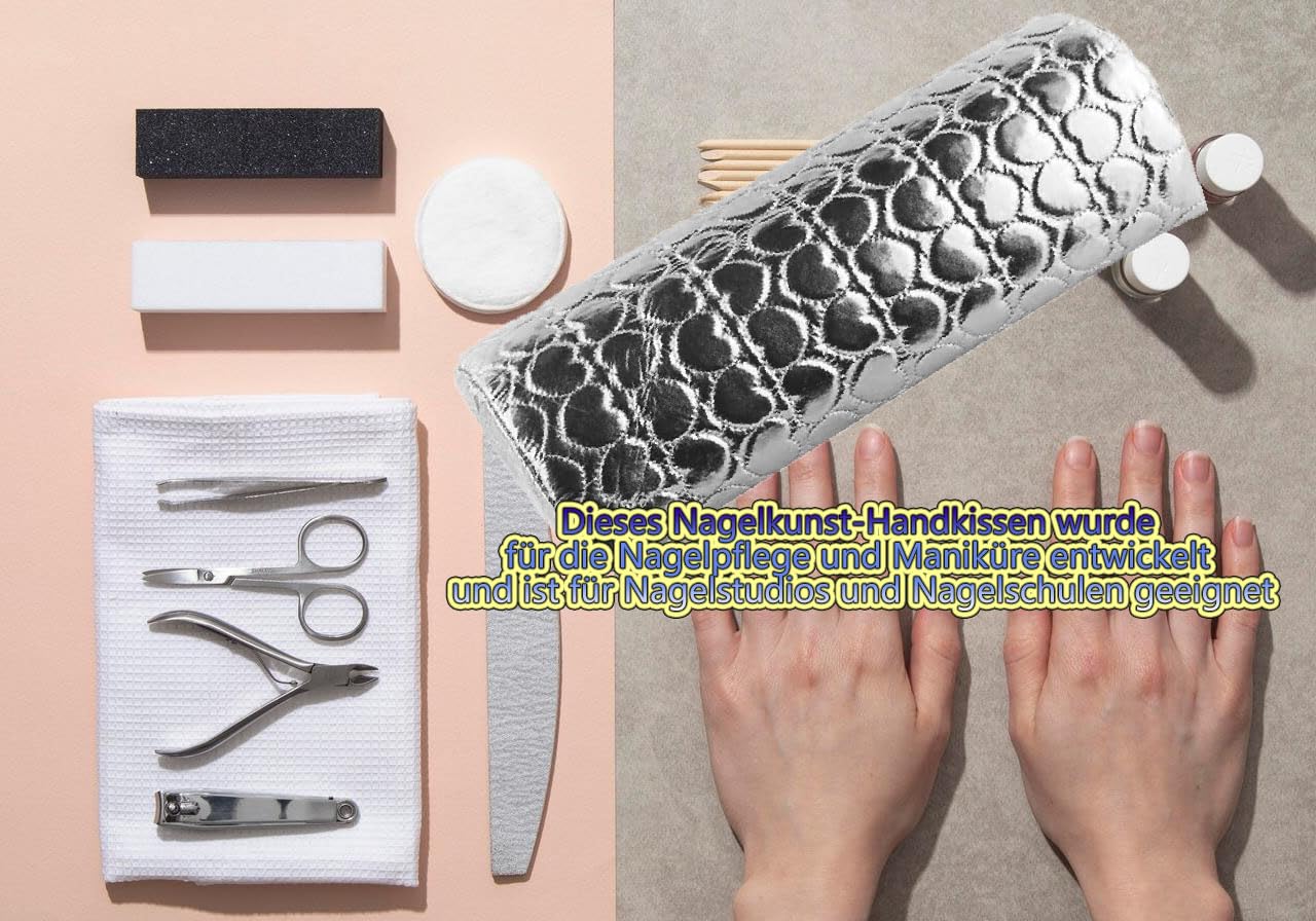 LATRAT Cuscino per Manicure Cuscino per Unghie Supporto per Nail Design Supporto per Manicure per Studio di Unghie Spugna per Polso per Manicure per Salone Arte delle Unghie Nail Art Cuscino