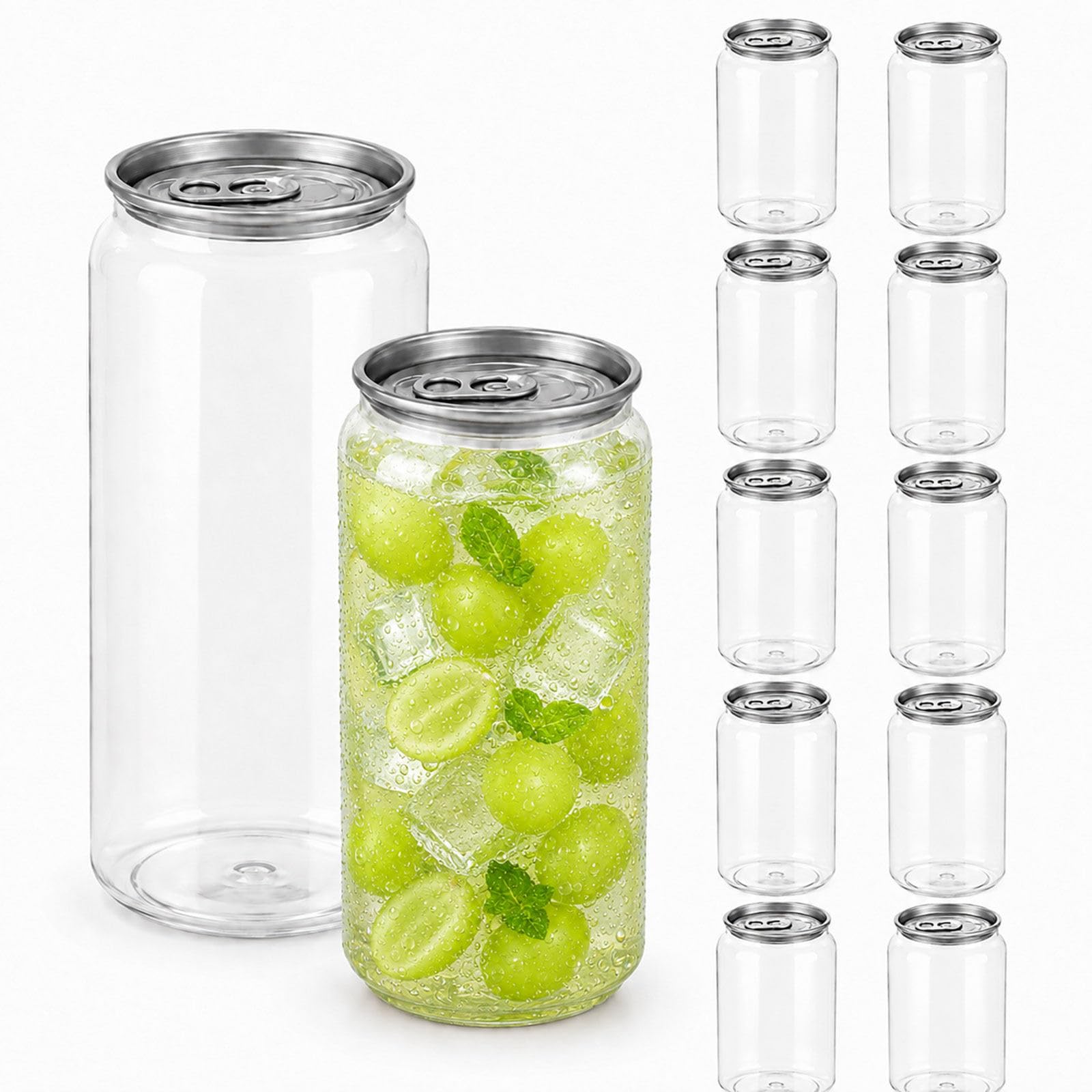 Lattine Trasparenti per Bubble Tea 400mL200Pack