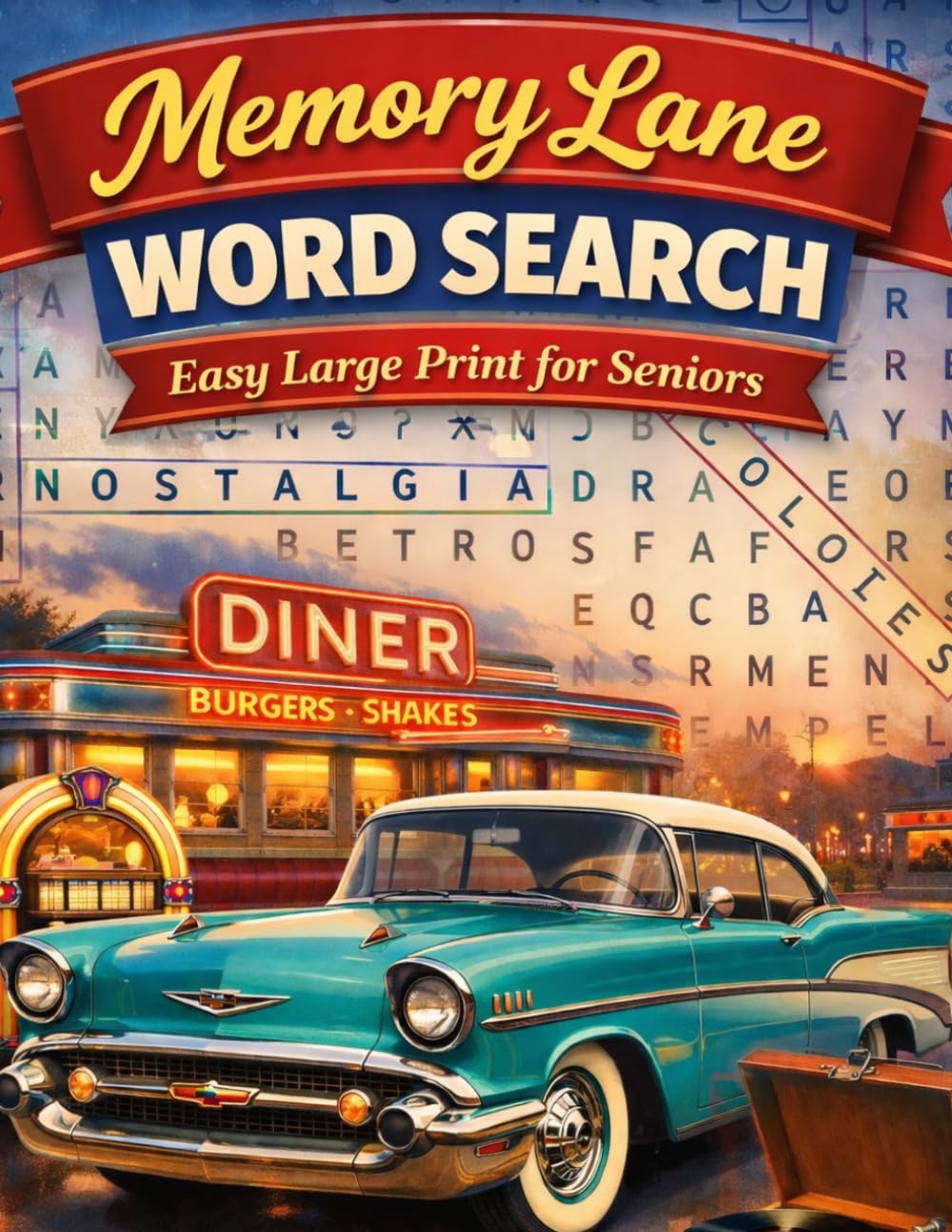 Memory Lane Word Search: Easy Large Print for Seniors (Puzzle Books for Seniors)