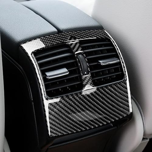 Miniatura 5 de Fibra de carbono, para accesorios de Mercedes Benz, calcomanía de cubierta de ventilación de salida de aire trasera para Mercedes Benz Clase C W204