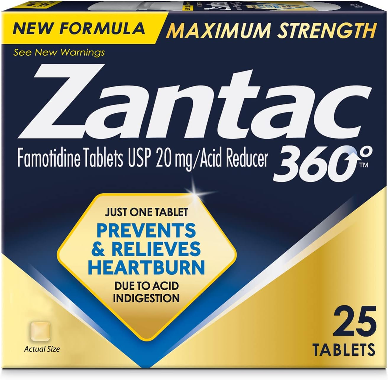 Zantac 360 Tablets - 20mg, 25 Count