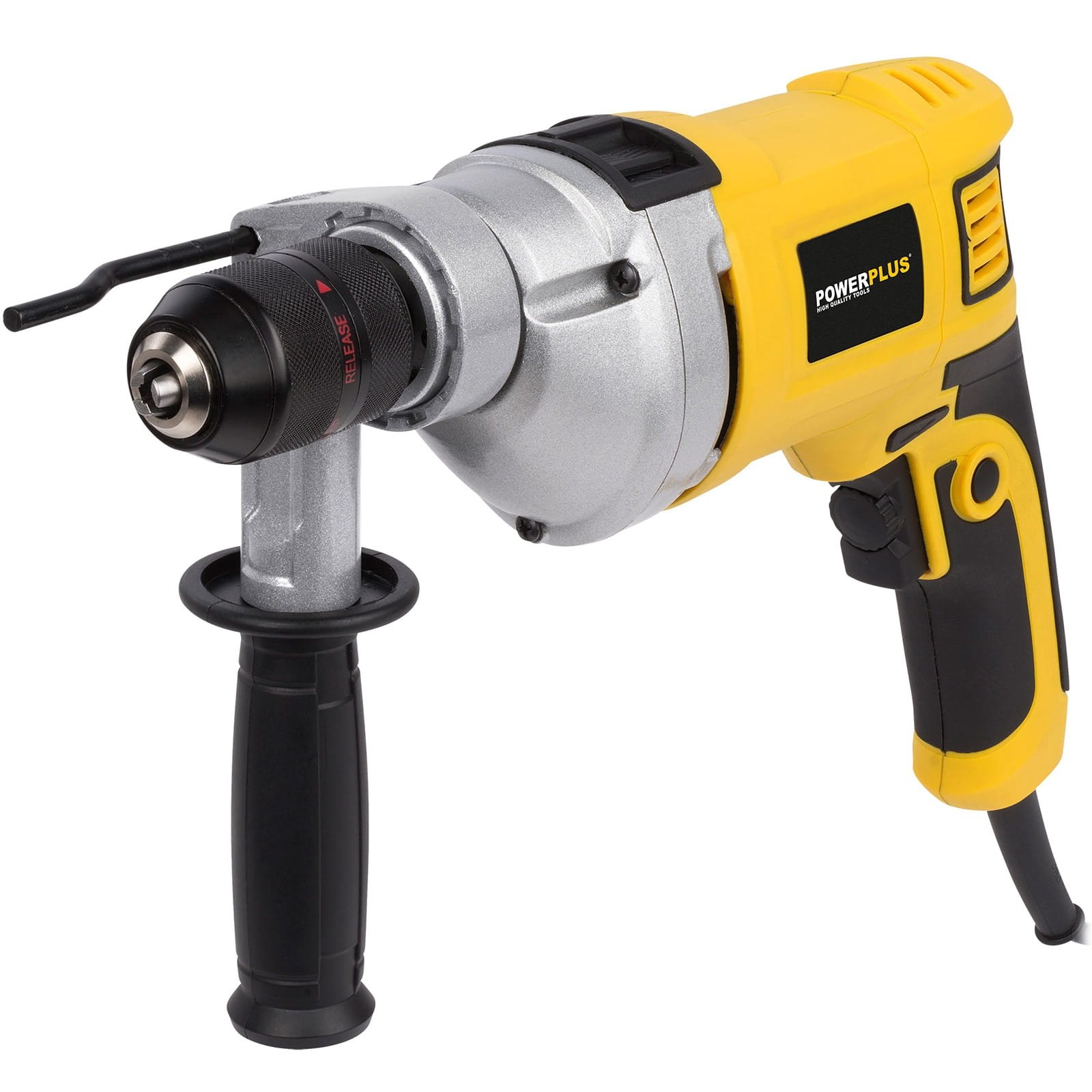 Power Plus Taladro de impacto 850 W 13 mm de diámetro de perforación Forro taladradora borhr Máquina de powx0270