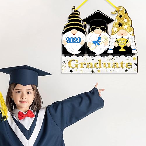 Miniatura 8 de Letrero de madera para puerta de graduación 2023, decoración de graduación 2023, accesorios para fotos de graduación, letrero de pared de madera