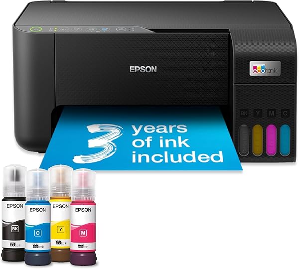 Epson EcoTank ET-2860 Ink Tank Printer | Busy Home Use | Wireless | A4 | Print, Copy, Scan | Includes up to 3 Years of Ink - 1