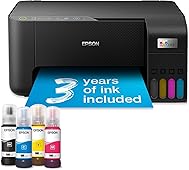Epson EcoTank ET-2860 Ink Tank Printer | Busy Home Use | Wireless | A4 | Print, Copy, Scan | Includes up to 3 Years of Ink