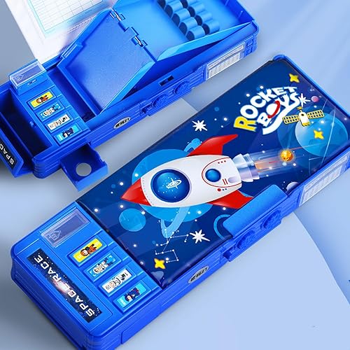 Miniatura 10 de Estuche multifunción desplegable para niños, estuche kawaii para bolígrafos, soporte para lápices para estudiantes de escuela, bonita caja de