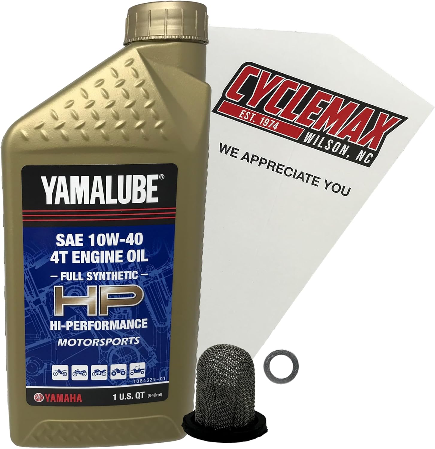 Cyclemax Full Synthetic Oil Change Kit compatible with 2024 Yamaha RAPTOR 110