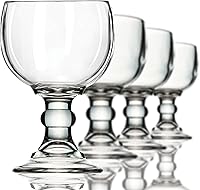 Vista 1 de Amehla Schooner Beer Glasses Set - 21-ounce Large Margarita Glass, Big Goblet Style Beer Glass for Coronarita, Michelada Cup, Fish Bowl Glasses for