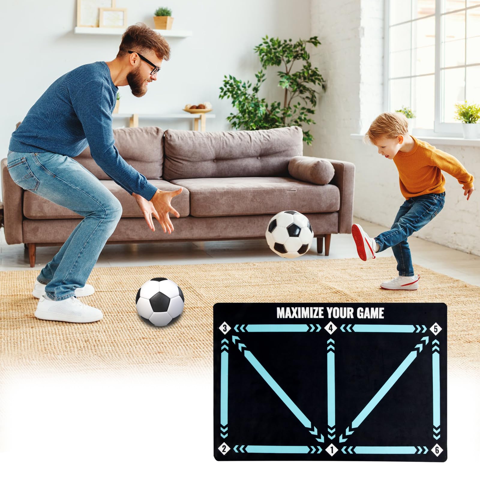 VdaXL Tranngsmatte Yogamatte Ftnessmatte Aufblasbar Produktbild-Vorschau 4