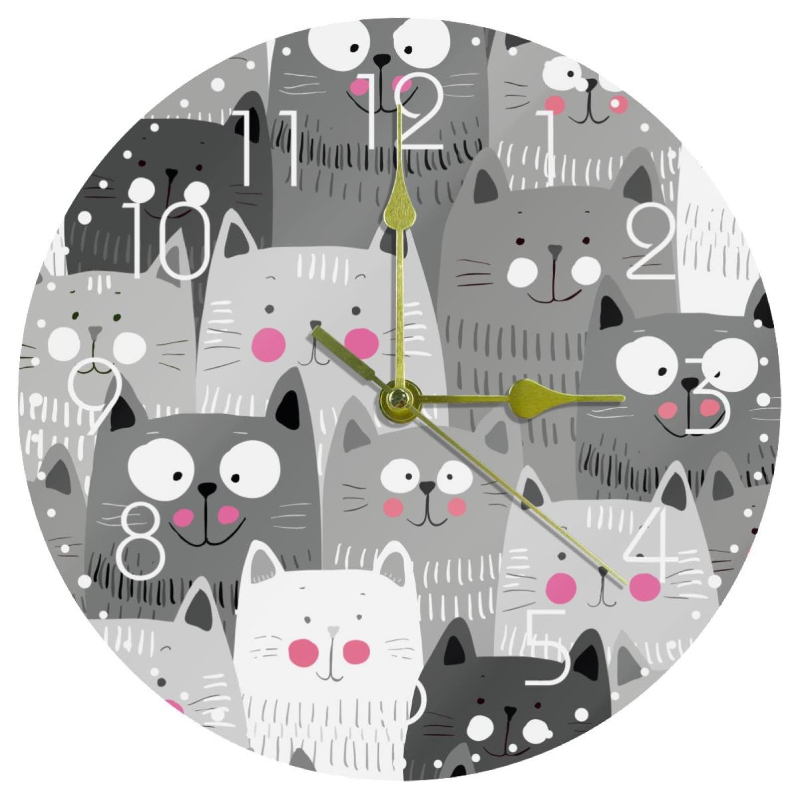 Horloge murale à piles contre le bruit de tic-tac