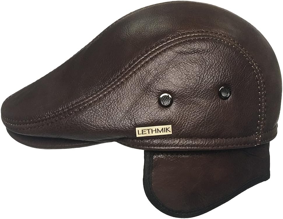 LETHMIK Men's Flat 7 1/4-7 3/8 Coffee