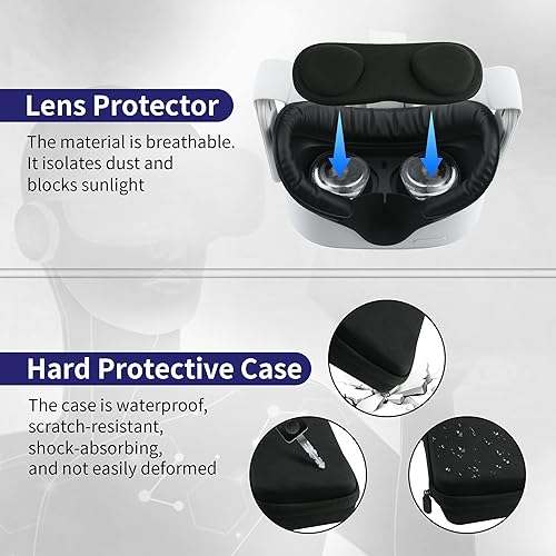 Miniatura 2 de FANPL Kit de limpieza de realidad virtual para Oculus Quest 2 y Quest 3, lente de realidad virtual y controladores y kit de limpiador de auriculares
