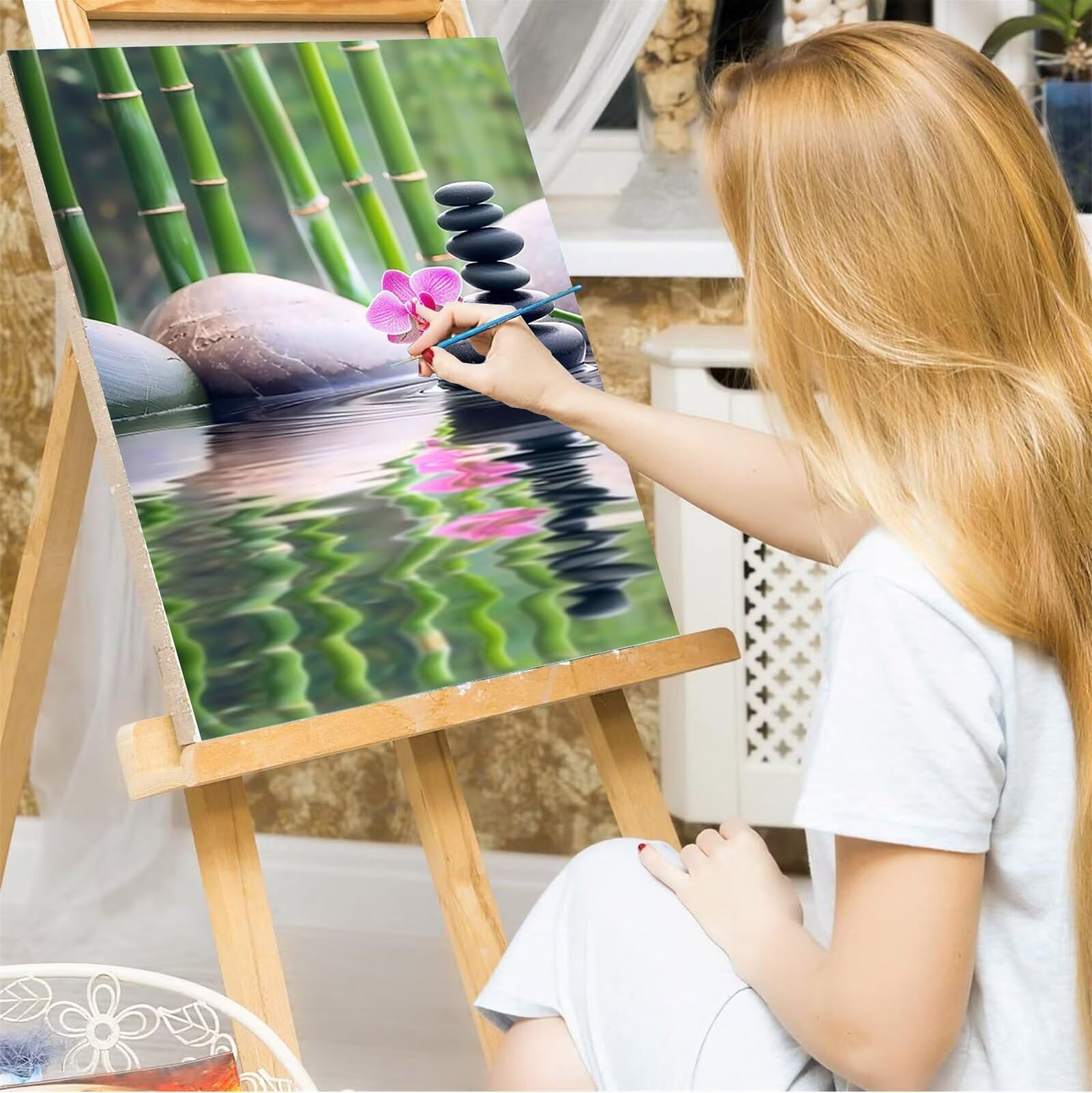 Peepezo Dipingere con i Numeri - Paint by Numbers Rosa