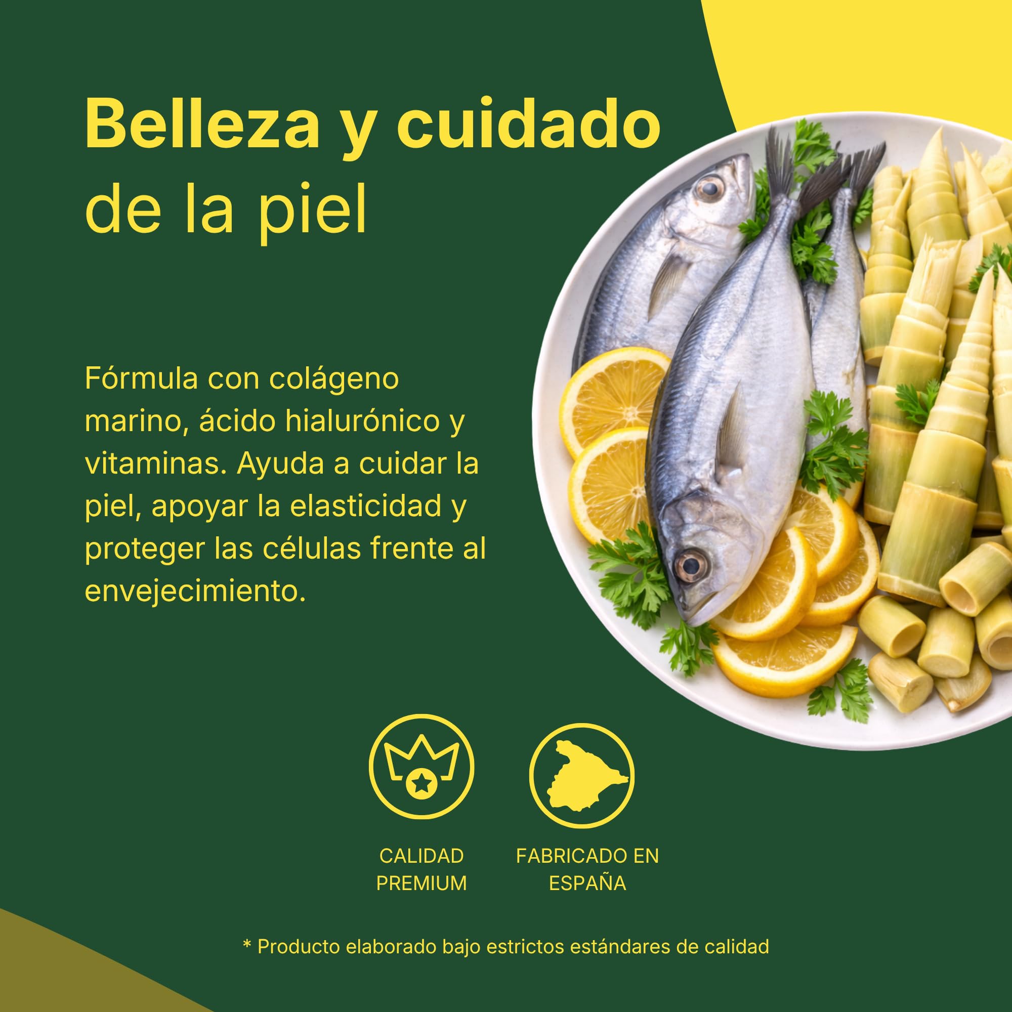 FEPA SKIN – 60 Comprimidos Pack de 2 – Colágeno Hidrolizado Marino con Ácido Hialurónico y Vitamina C – Complemento Alimenticio – Mantenimiento de la Piel, Huesos y Bienestar General – Fepadiet