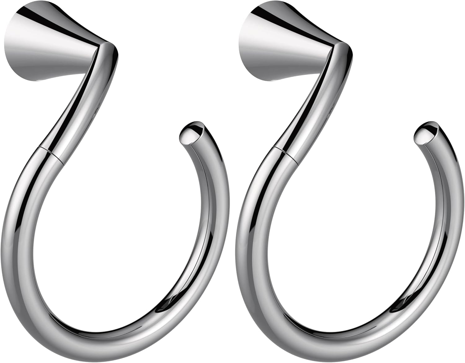 Moen YB2386CH Glyde Towel Ring, Chrome (Pack of 2)