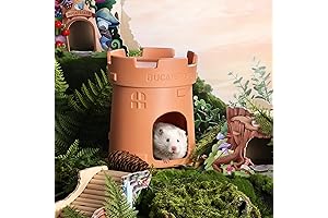 BUCATSTATE Ceramic Hamster Hideout: Cozy Haven for Your Tiny Pals