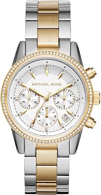 Michael Kors Reloj Bryant para Mujer, 37mm Movimiento cronógrafo de Cuarzo con Correa de Acero Inoxidable