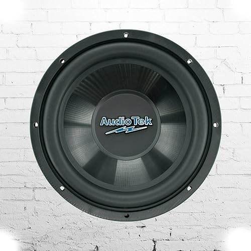 Miniatura 7 de Audiotek Subwoofer de audio profesional para automóvil de 12 pulgadas, 1500 W, potencia máxima, RMS -750 vatios dual 4 ohmios bobina de voz de alto