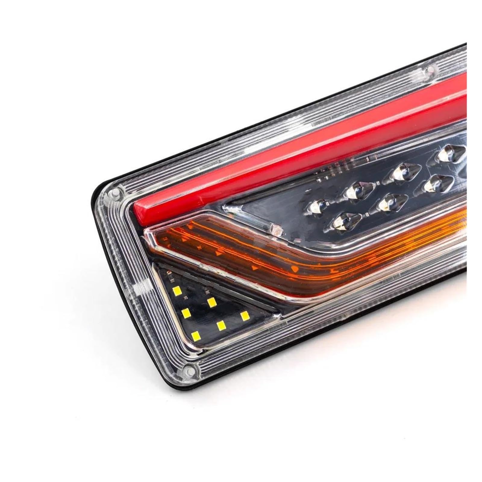 Genérico Faros Traseros 2 uds 12V 24V luces traseras camiones remolques coches luz trasera LED señal giro para autobús Luz Izquierda