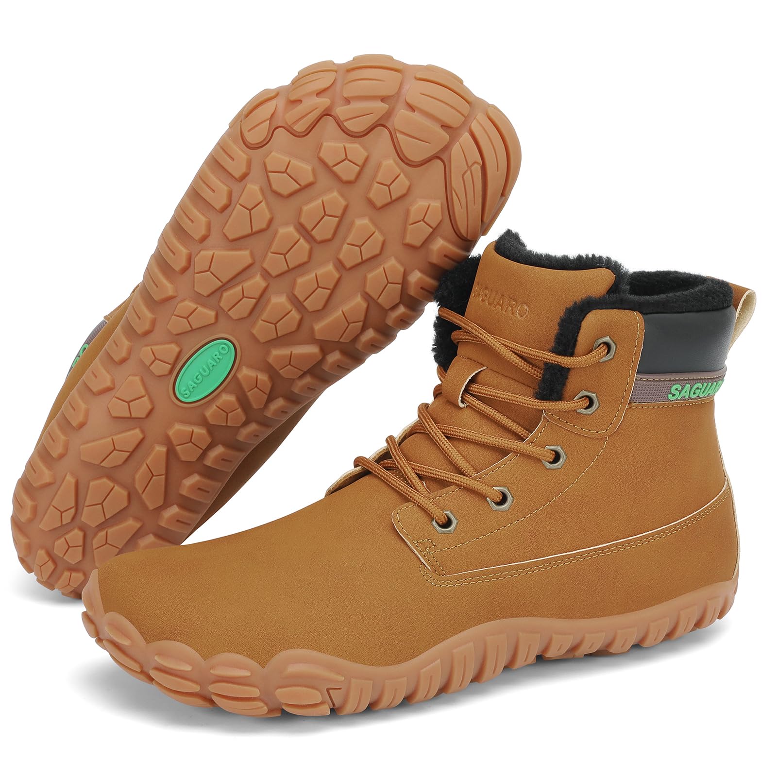 SAGUARO Scarpe Barefoot Uomo Invernali Calde Impermeabili