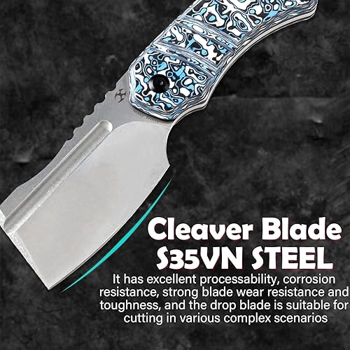 Miniatura 2 de KANSEPT Cuchillos Korvid S Cuchillo de hoja fija con hoja 14C28N de 2.9 pulgadas, mango verde hierba G10, funda Kydex para llevar todos los días