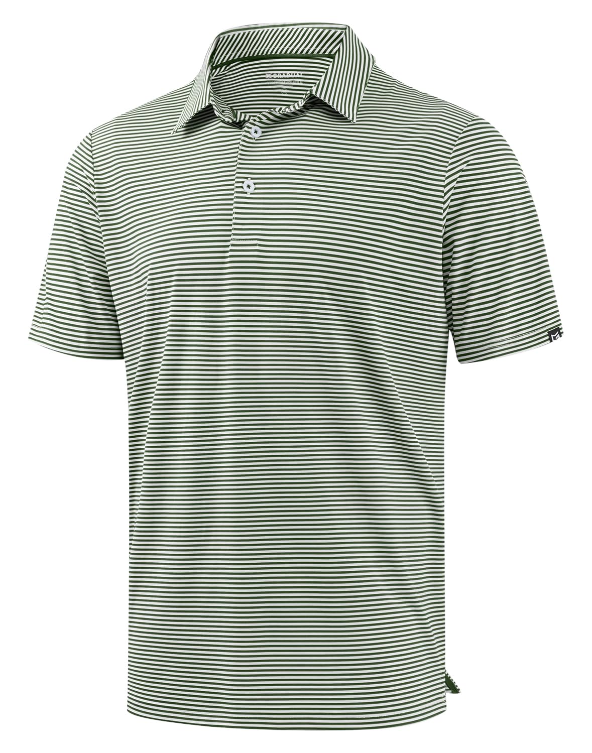 G Gradual Mens Golf Shirt Dry Fit Moisture Wicking Performance Short Sleeve Striped Polo Shirts for Men Dressy Casual — view 12