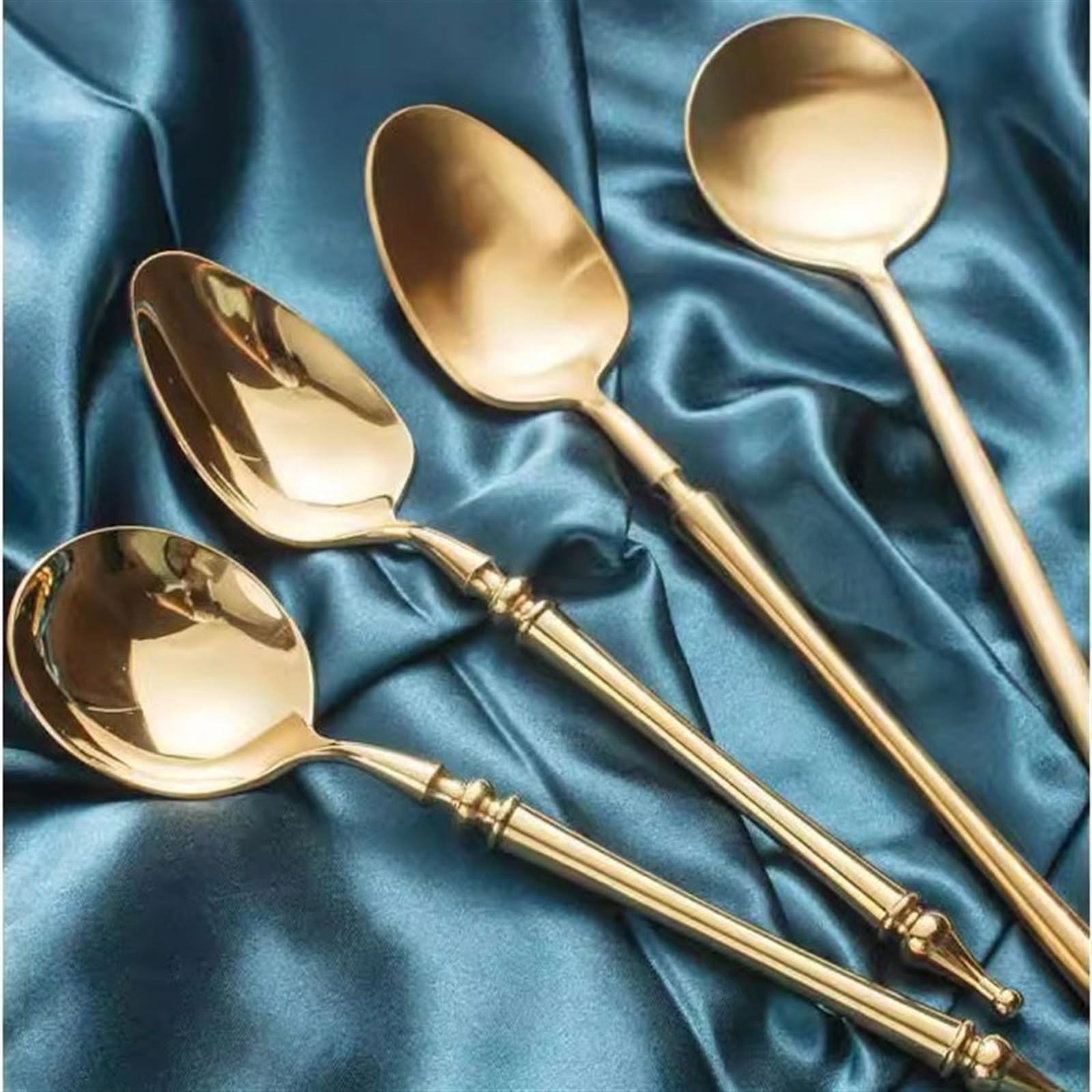Cucchiai da minestra Cucchiai For La Casa Color Rame, Stoviglie Squisite E Belle, Cucchiai Di Riso A Manico Lungo Della Scuola Elementare, Cucchiai Belli, Squisiti E Di Bell'aspetto Cucchiaio da tavol