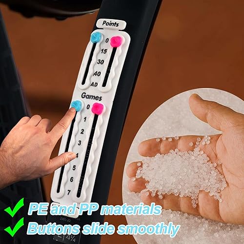 Miniatura 7 de Uniharpa Tenista de puntuación para raqueta de pádel, raqueta de tenis Pickleball Paddle Scorekeeper, contador de tablero de puntuación pequeño para