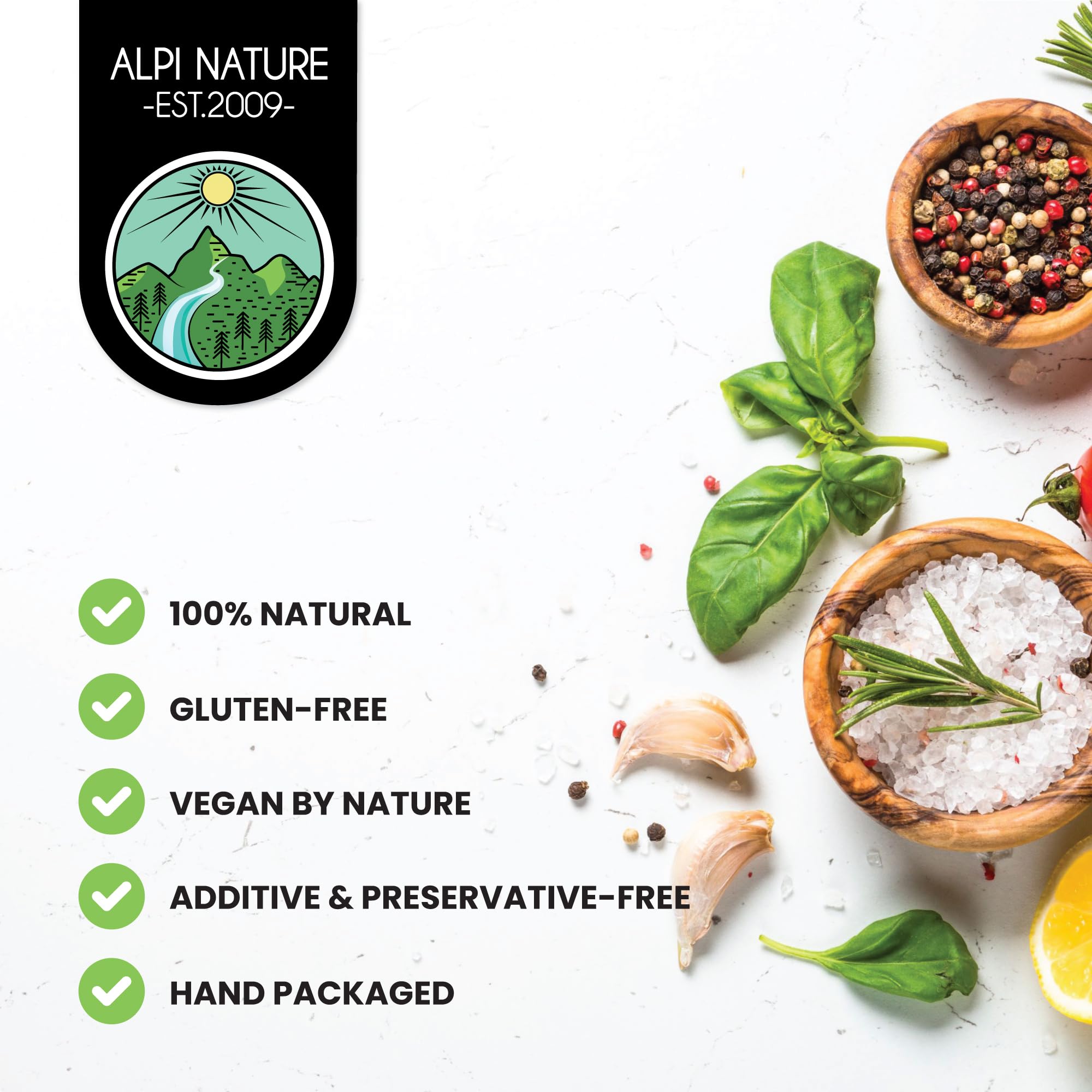Alpi Nature Pimienta Negra en Grano 250g, Granos de Pimienta Negra Enteros para Cocinar — view 4