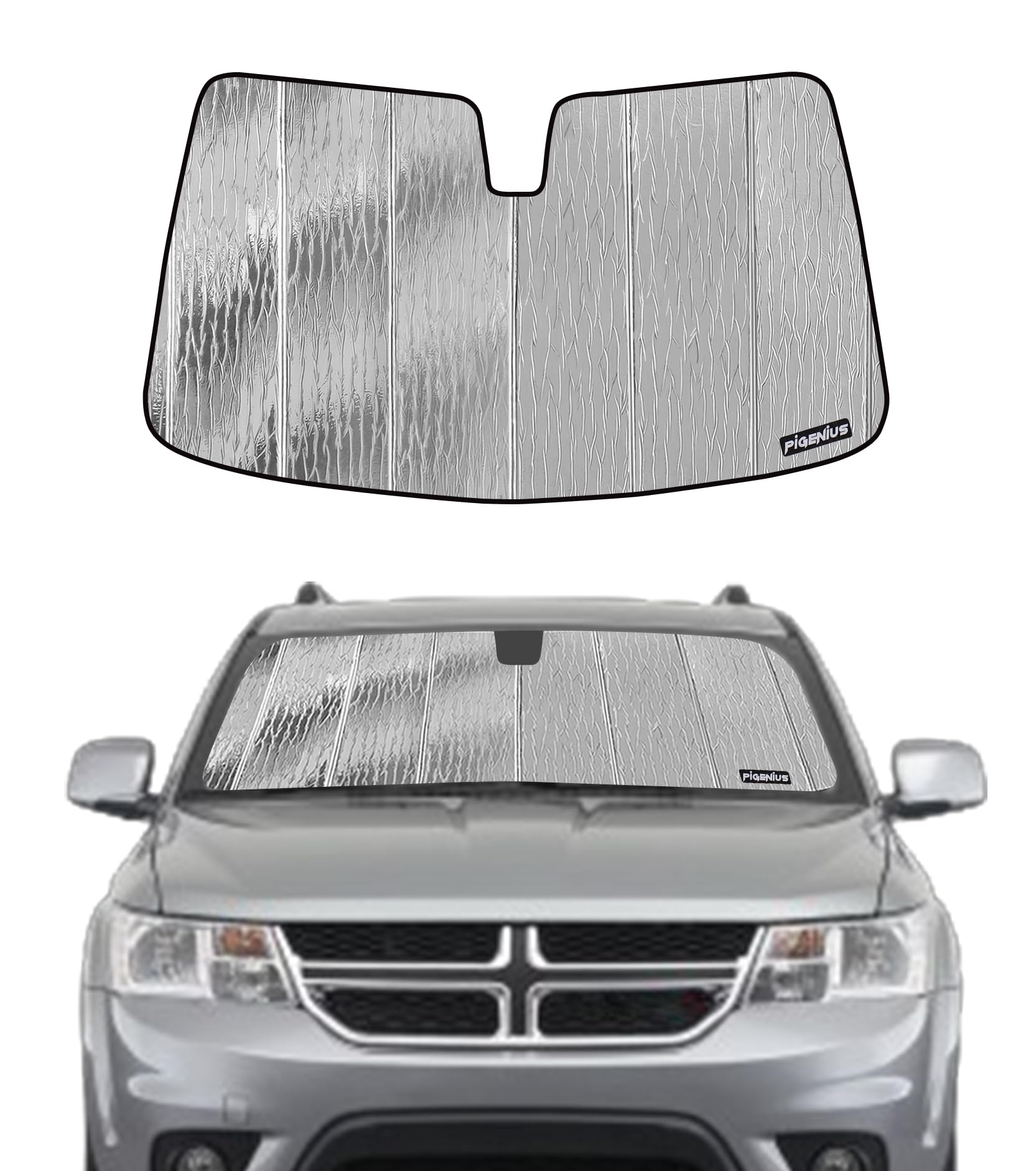 Pigenius Windshield Sunshade for Dodge Journey 2009-2020 Front Window Shade - AstraGuard