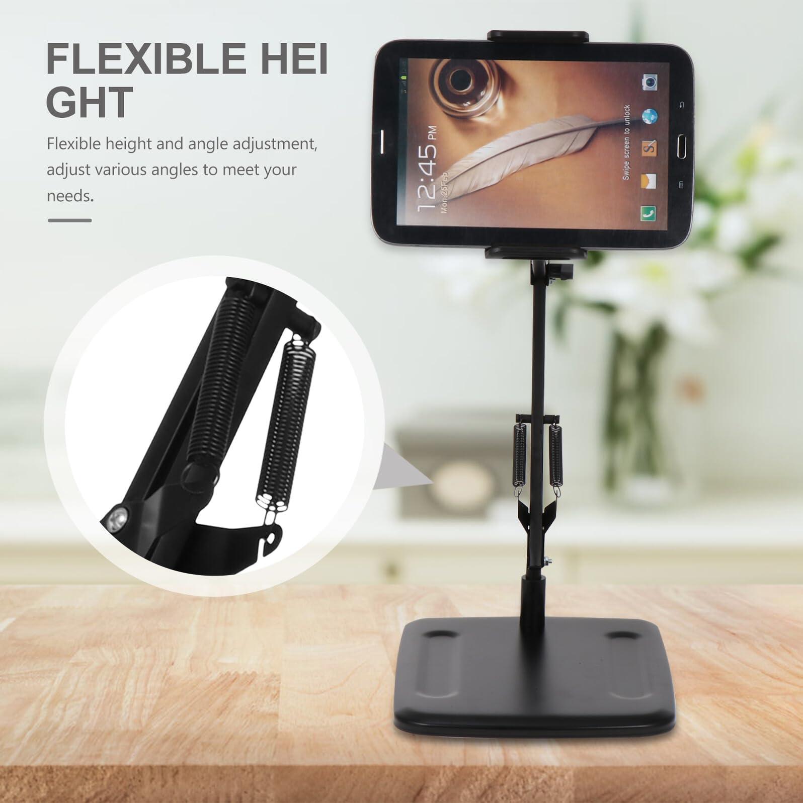 Handy und Tablet Ständer Metall Klappbar Verstellbarer Live Streaming Halter für Videokonferenzen und Fotografie