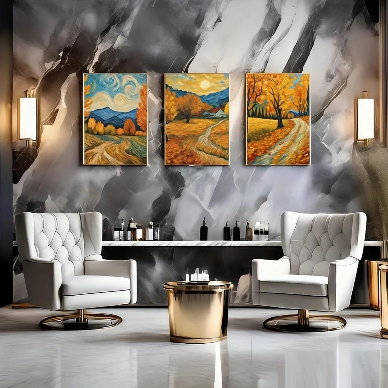 Yocheng 3pcs Islamic Wall Art With-Islamic Prints Suitable For & Office Decor 21x30cmx3 No Frame