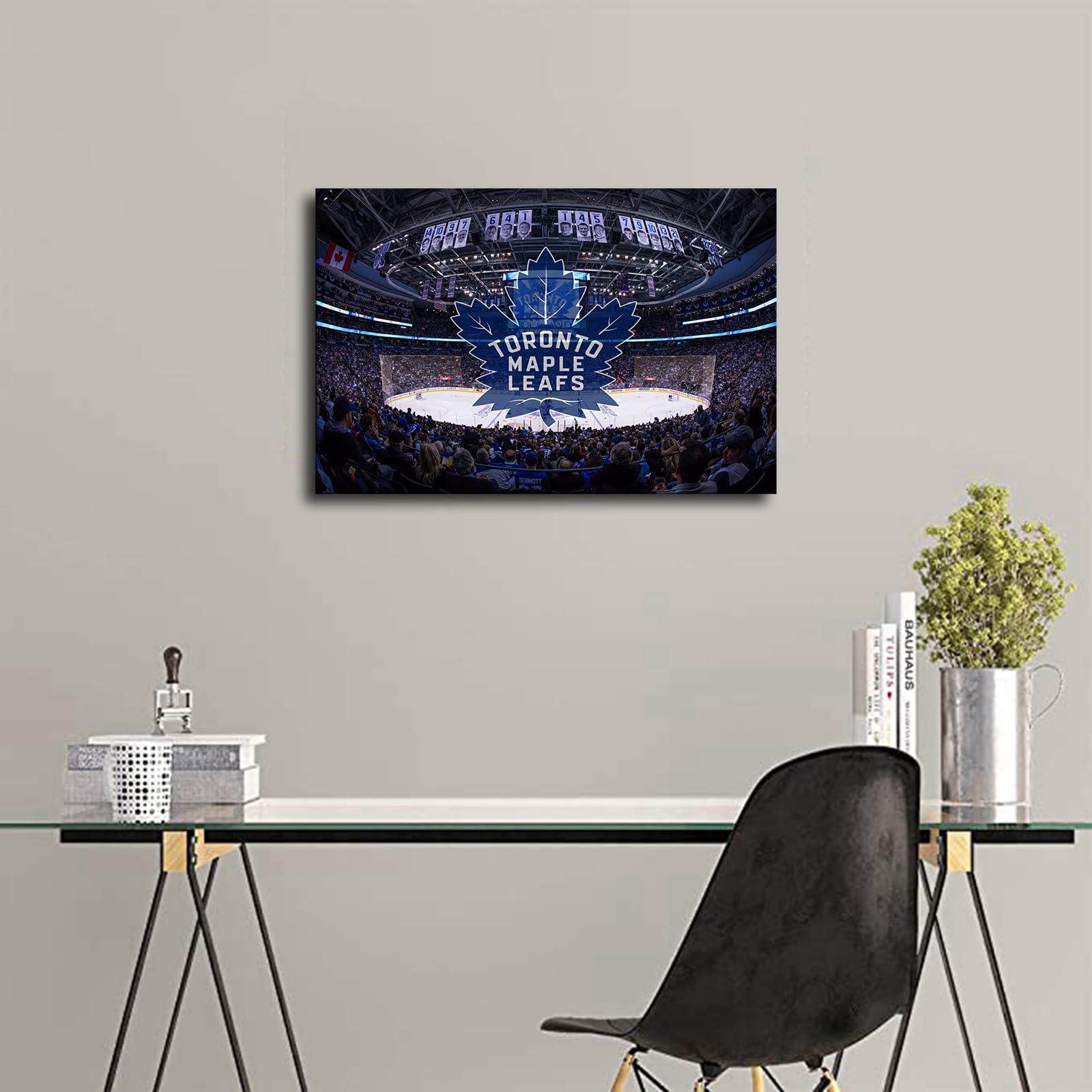 Hockey Birthday Decorations Toronto Maple Leafs Hockey Stadium Canvas Art -  Air Canada Centre Wall Decor 16x24 Inches Maple Leafs Poster, image size:1600x1600
