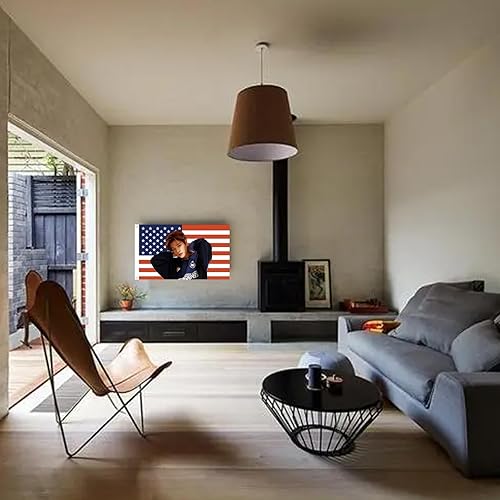 Miniatura 6 de Sungmin - Póster de bandera estadounidense de 3 x 5 pies, para interiores y exteriores, Seung Min, tapiz de bandera estadounidense para dormitorio,