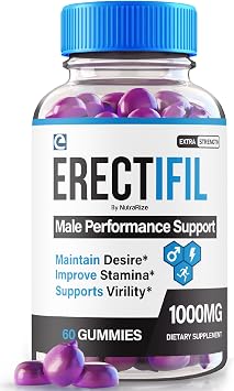 Erectifil Gummies, Erectifil 1000 MG Gummies, All-Natural Formula Support for Men, Premium Male Supplement for Overall Health and Peak Performance, Erec tifil Gomitas Reviews 60 Gummies