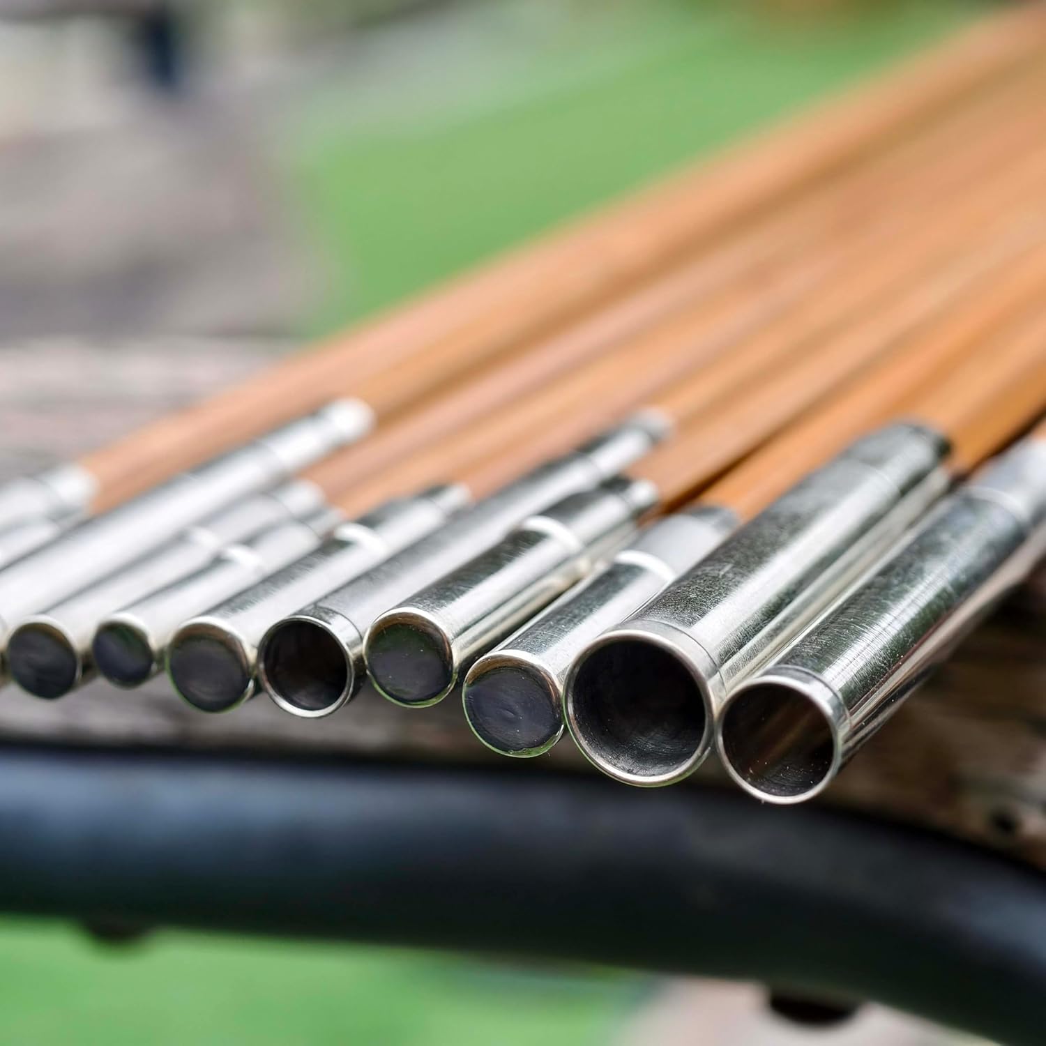 Nickel Silver Fly Rod Ferrules, Bamboo Rod Compatible, 10/64-20/64 Inches, Hand-Waxed Polish