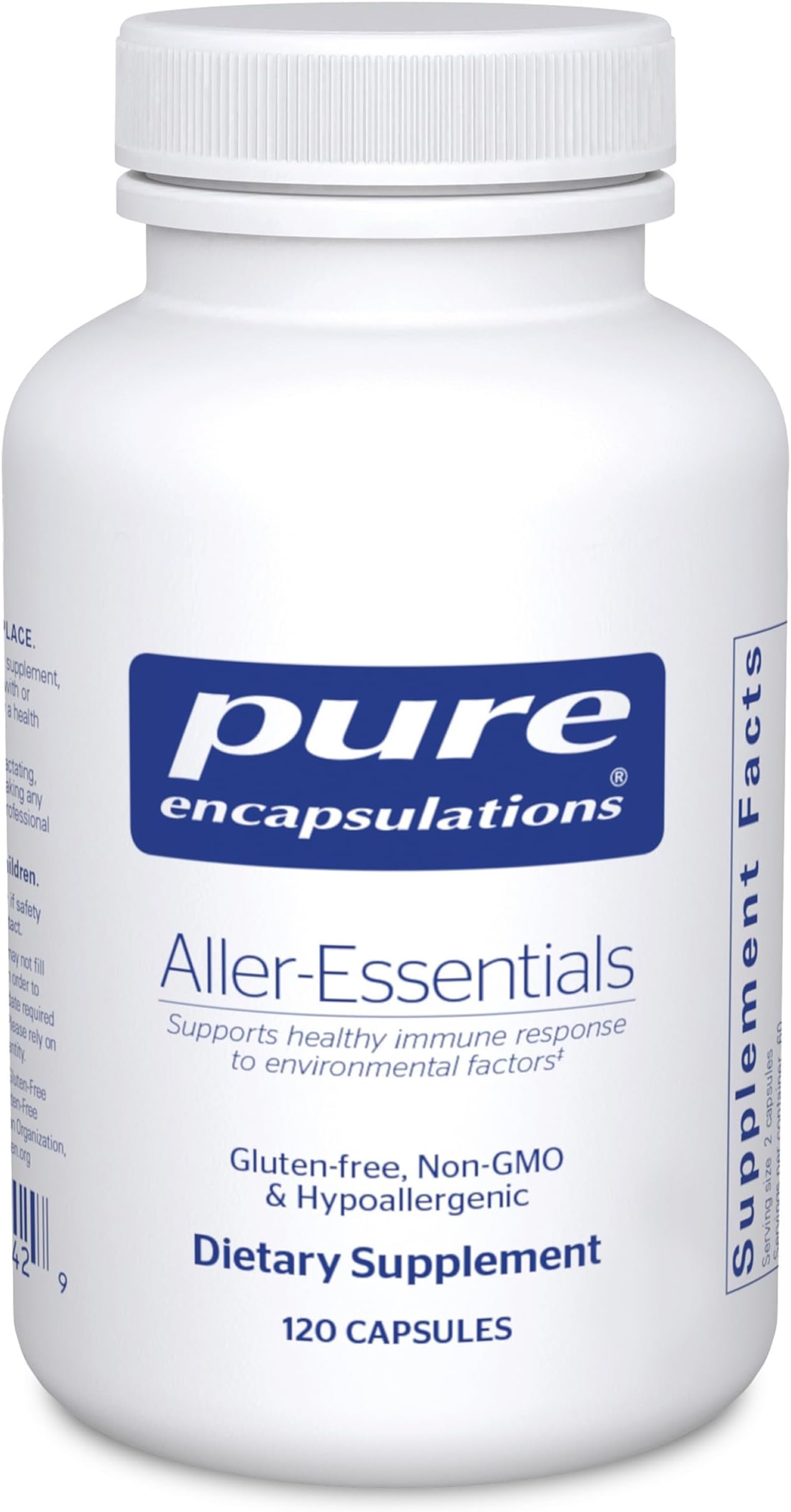 Aller-Essentials - Hypoallergenic Dietary Supplement for Healthy Immune Response and Nasal Function - 120 Capsules
