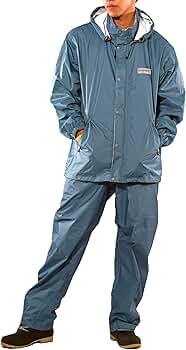 Amazon | [ドキュメント] レインスーツ 上下セット 透湿 総裏メッシュ