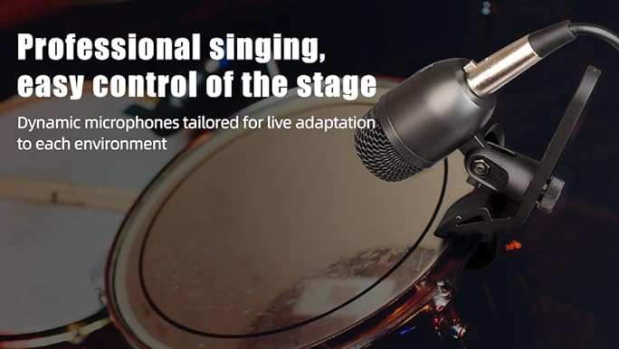 Amazon.com: Depusheng 5-Piece Wired Dynamic Drum Mic Kit