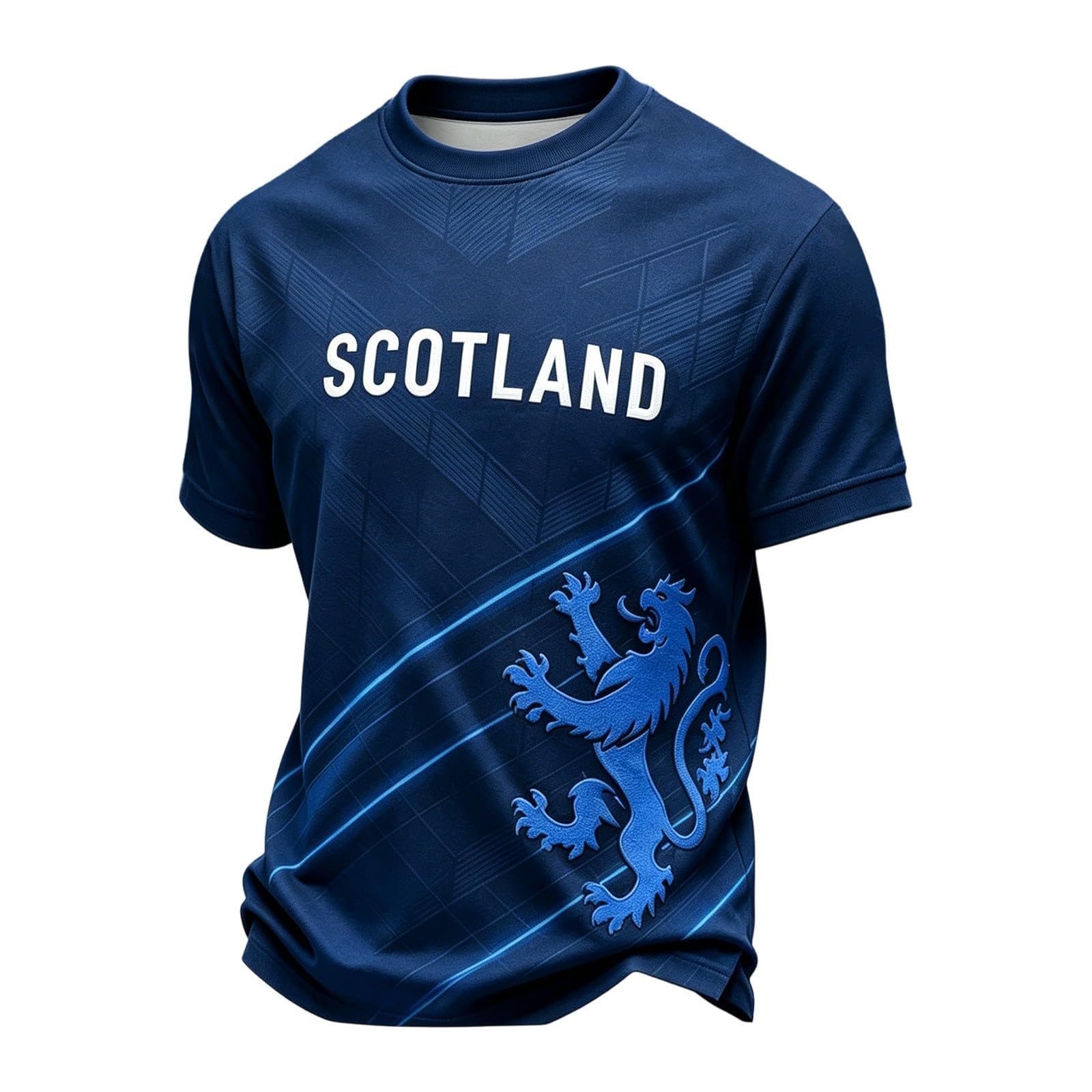 WDCHAOYUE Mens Scotland Flag Soccer T-Shirt Football 2026 World Cup Scotland Short Sleeve Crewneck Shirt for Football Fans Supporters