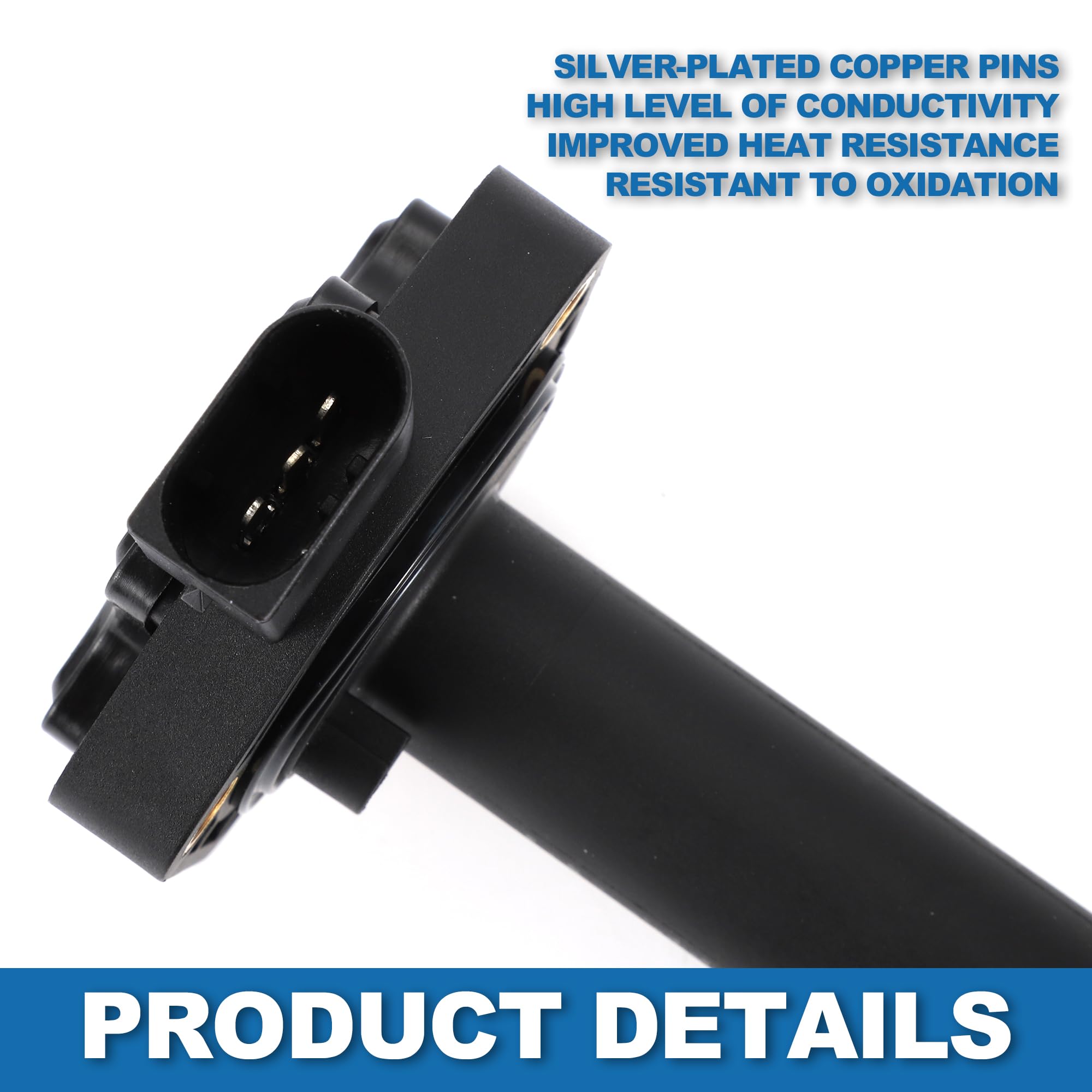 A ABSOPRO Sensor De Nivel De Aceite Del Motor No.12617607909 Sensor De Nivel De Aceite Para Bmw 525Xi E60 2006-2007 L6 3.0L Sedán Plástico Metal Negro