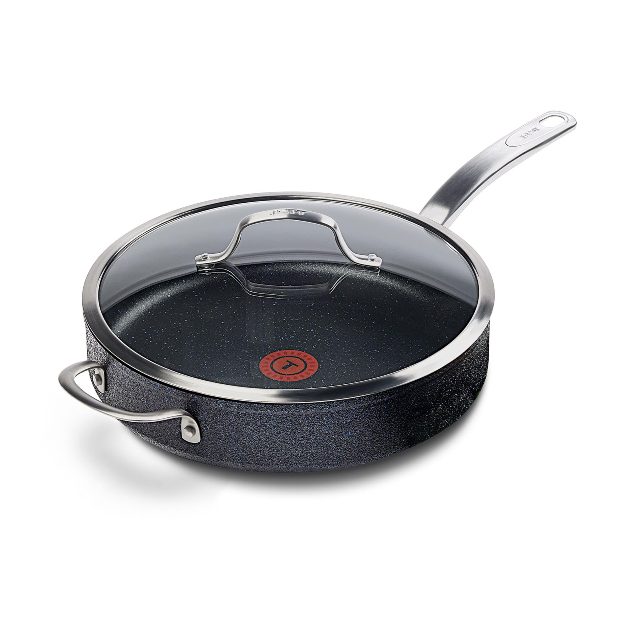 T-FAL StoneShield 5Qt / 11.8" Jumbo Cooker, Non-Stick, Anti-Warp, Rock Texture, Dishwasher &amp; Oven Safe, Easy to Clean