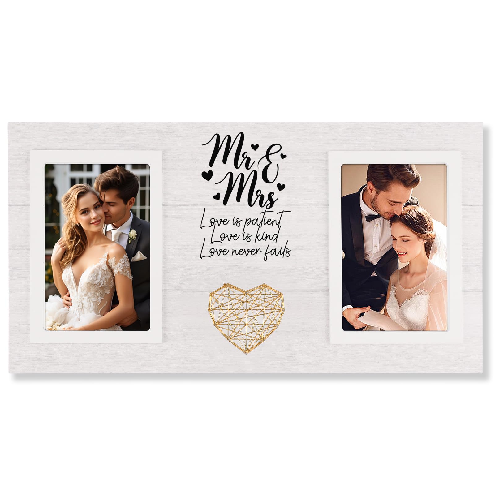 Cadre photo Mr & Mrs, le cadeau de mariage personnalisé idéal pour immortaliser leurs souvenirs
