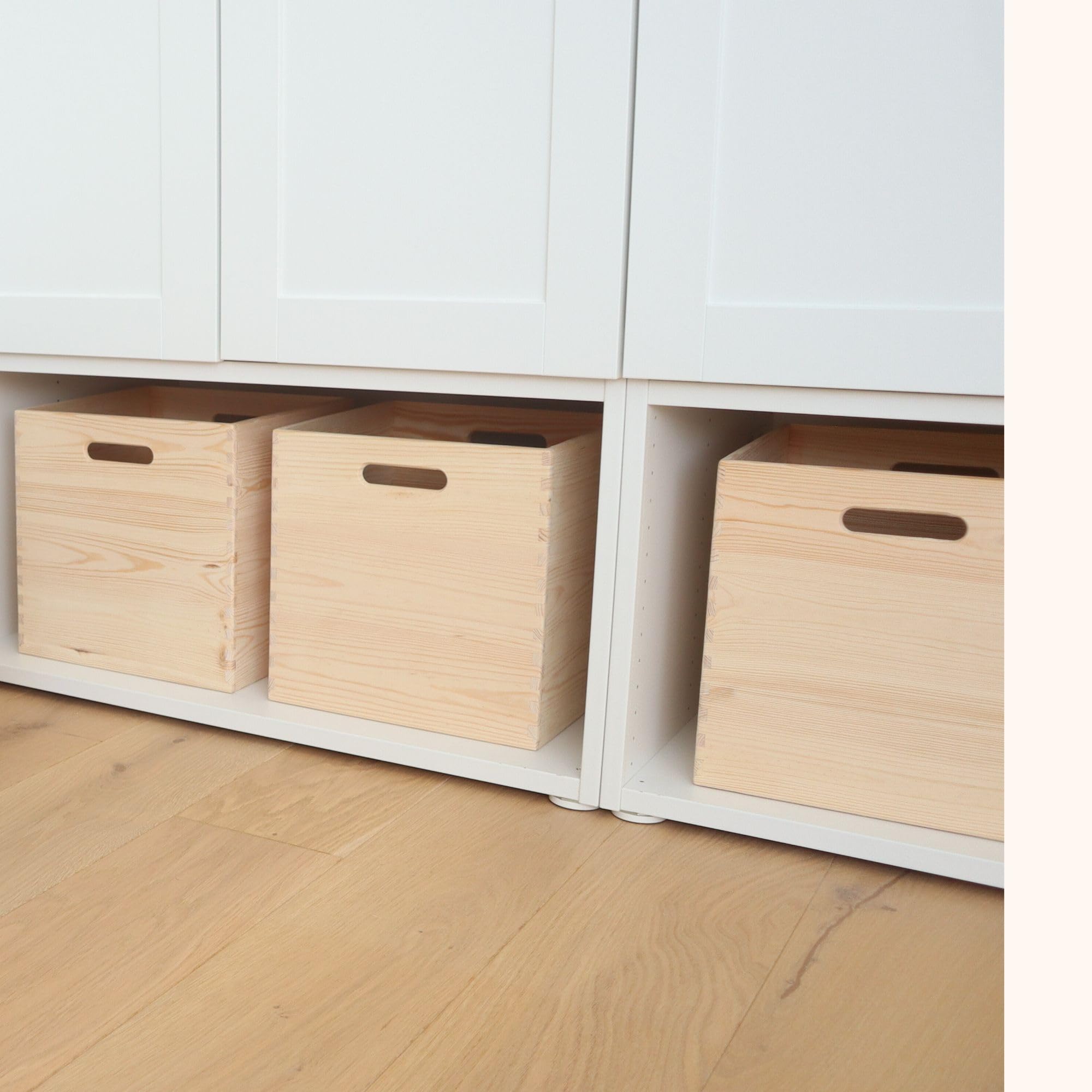 Spielzeugkiste aus Holz, Holzkiste 30x30x30 cm, Aufbewahrungsbox fürs Kinderzimmer & Wohnzimmer – passend für IKEA KALLAX und EKET – Holzbox für Spielzeug, Bücher & Kinderzubehör SONDERPOSTEN